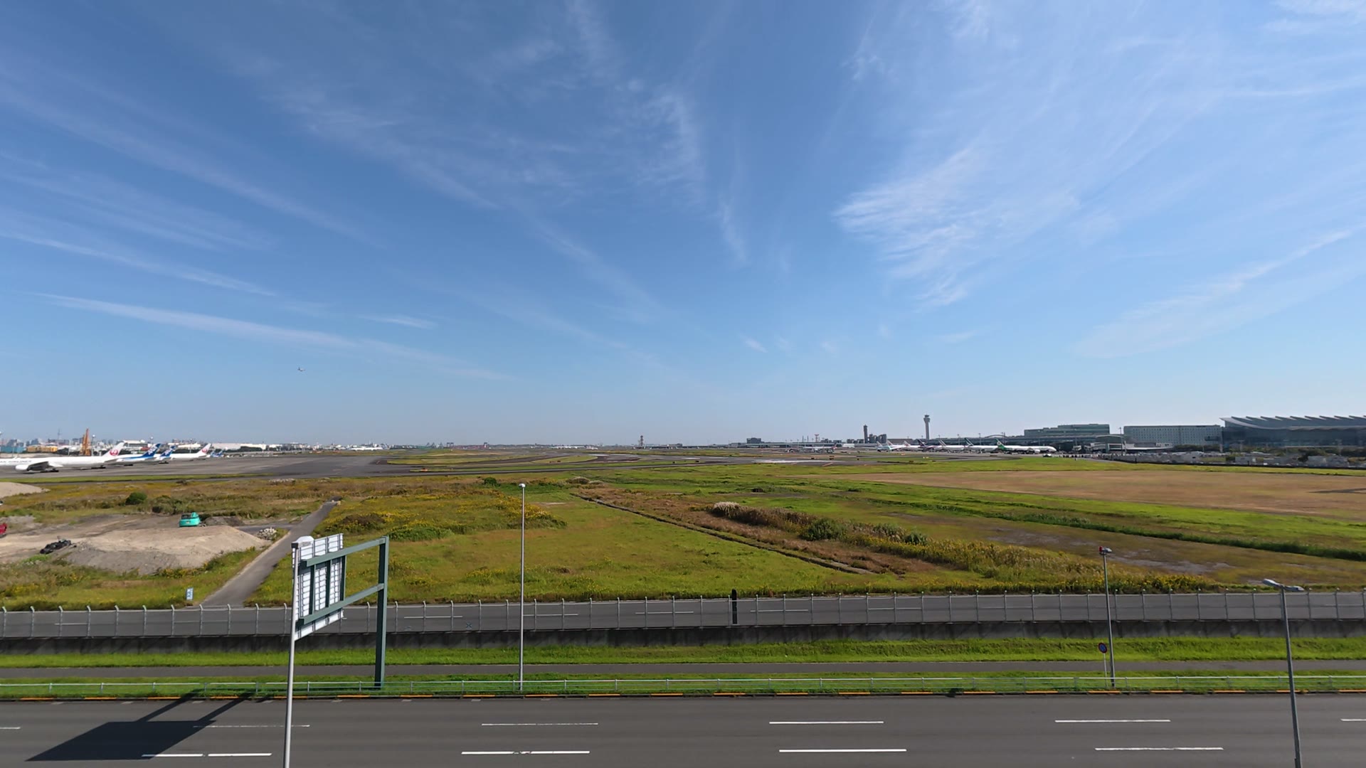 空港の草地